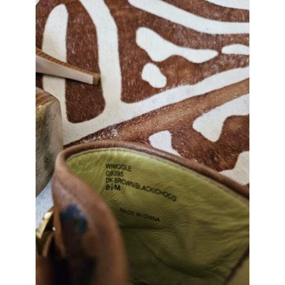 Tyler Richard Tyler Pony Hair Fur Platform Peep Toe Pumps w/ Buckle Size 8.5 - Picture 8 of 8